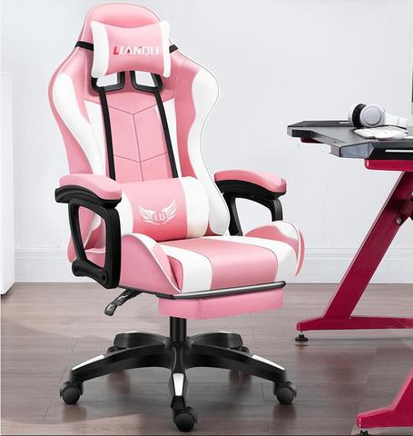 Silla Gaming Espalda alta cuero de PU/ruedas giratorias/cojín grueso de 3,5 