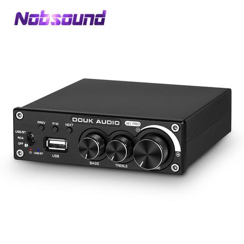 Nobsound-amplificador de potencia con Bluetooth 5,0, Subwoofer estéreo de 320 canales, ajuste de graves agudos, reproductor de música sin pérdidas USB, 2,0 W ► Foto 1/6