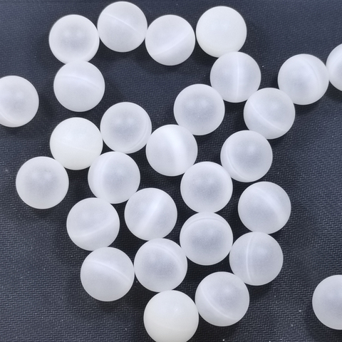 Bolas huecas vacías de plástico duro, blanco, 20mm, 25mm, 30X PP ► Foto 1/6