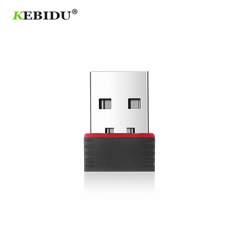 KEBIDU-Mini adaptador wifi inalámbrico USB de red wifi, tarjeta LAN de 150Mbps, 802.11b/n, adaptador RTL8188EU, tarjeta de red para PC de escritorio ► Foto 1/6