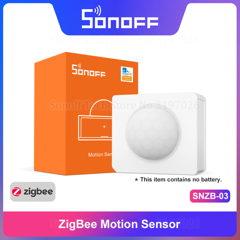 SONOFF-Sensor de movimiento Zigbee SNZB-03, dispositivo inteligente práctico de detección de movimiento, alarma de disparo, funciona con ZBBridge a través de la aplicación eWeLink ► Foto 1/6