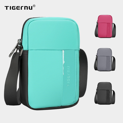 Tigernu-Bolso de hombro informal para mujer, cartera para teléfono y cigarrillos, Mini bandolera impermeable para hombre y mujer ► Foto 1/6