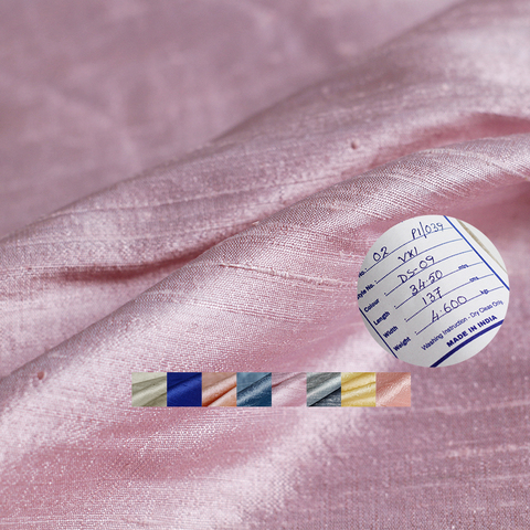 La frambuesa roja de seda de la India Dupioni tejidos 100% de seda de accesorios para prendas de vestir corte vestido de costura para disfraces de tela envío gratuito ► Foto 1/6