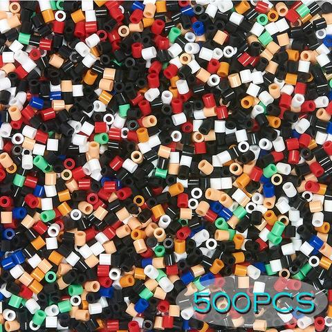 Cuentas de hierro de 5mm para niños, 500 colores, hama beads, puzles artesanales, juguete de regalo hecho a mano de alta calidad, 134 Uds. ► Foto 1/6