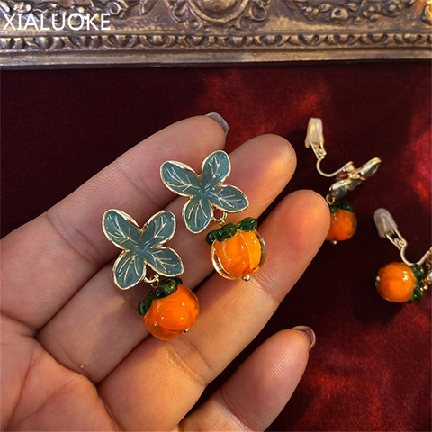 XIALUOKE-pendientes de borla con forma de flor de Metal para mujer, joyería romántica, colgante de epoxi, con forma de aguja S925, Y886 ► Foto 1/6