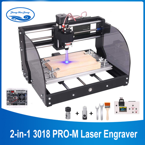 Máquina de grabado láser CNC 3018 Pro Max, fresadora láser de 3 ejes, PCB, 15w, enrutador de madera, controlador GRBL, CNC ► Foto 1/6