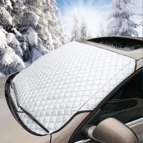 Cubierta de parabrisas de coche antinieve, Protector de polvo para parabrisas, hielo, nieve, gran nieve ► Foto 1/6