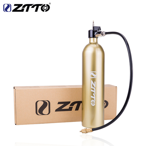 ZTTO-inflador neumático sin cámara para bicicleta de montaña, elevador de aire, botella de aire con válvula, cilindro de Gas, 1.15L, apto para neumático de 29