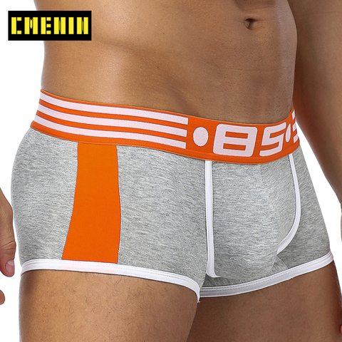 BS marca Boxer hombres ropa interior Cueca Hombre bragas Sexy transpirable boxeadores algodón slip calzoncillos Cuecas boxershorts hombres Hombre 7 ► Foto 1/6