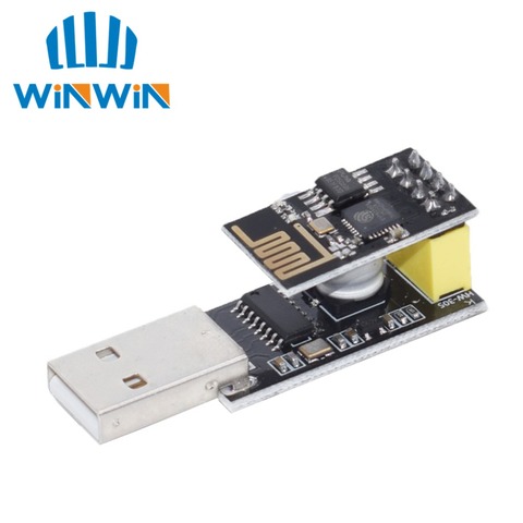 USB a ESP8266 módulo WIFI ESP-01 ESP-01S adaptador de computadora teléfono WIFI comunicación inalámbrica microcontrolador desarrollo ► Foto 1/4