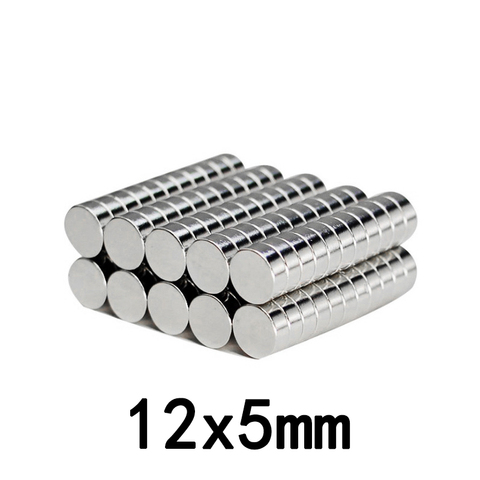 Imanes potentes de 12x5mm, imanes redondos permanentes de 12x5mm, imán de neodimio superfuerte de 12x5mm, 10/20/50/100 Uds. ► Foto 1/4