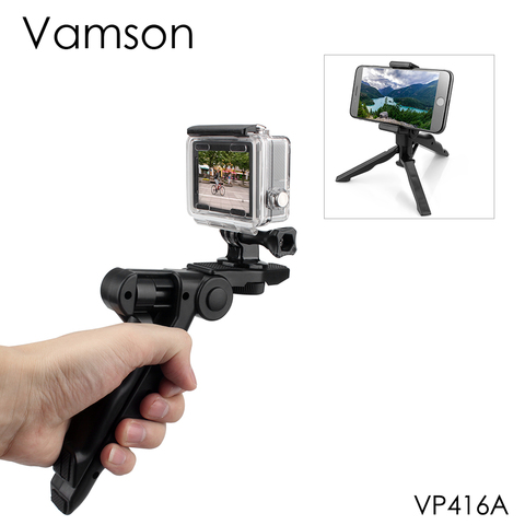 Vamson-Trípodes para Go Pro, accesorios para cámara, monopié, soporte de teléfono, ripod, GoPro Hero 8, 7, 6, 5, 4, Xiaomi, Yi Black, VP416 ► Foto 1/6