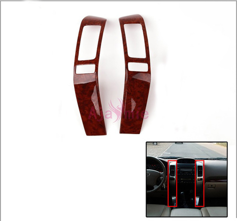 Para Toyota Land Cruiser 120 Prado FJ120 2003-2009 Interior de Color madera Panel guarnición cubierta de accesorios de estilo de coche ► Foto 1/6