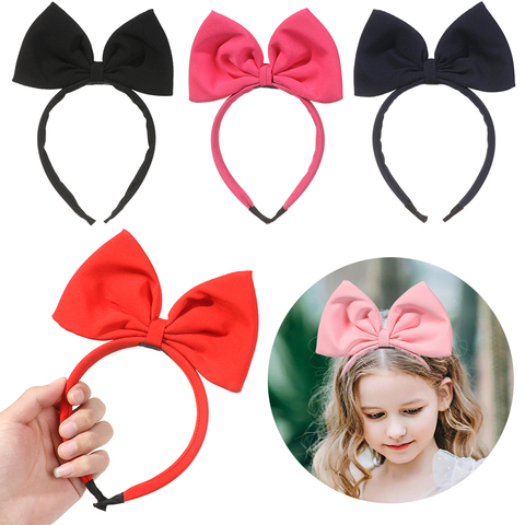 Diadema con lazo grande para niña y mujer, bandana con lazo para el pelo, diadema para decoración de fiesta de Navidad, tocado, accesorios para el cabello de Cosplay ► Foto 1/6