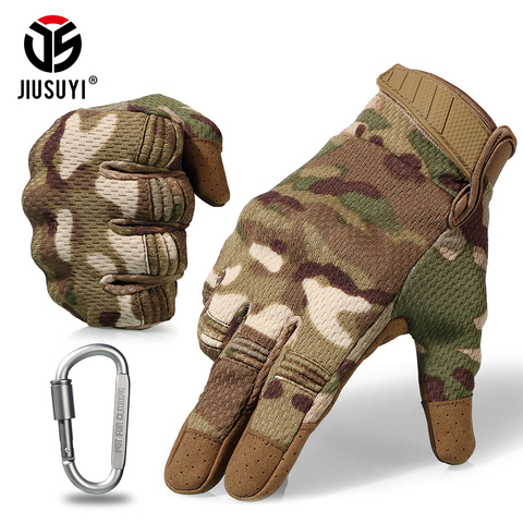 Guantes tácticos de dedo completo para Paintball, equipo militar para disparar, Airsoft, ligero y transpirable, protección dura para nudillos ► Foto 1/6