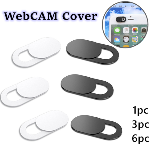 Webcam para ordenadores portátiles iPad Macbook Tablet PC imán de obturador deslizante teléfono móvil lente de cámara web cubierta lentes de privacidad de etiqueta ► Foto 1/6