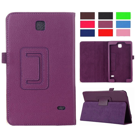 Funda de cuero PU para tableta Samsung Galaxy Tab 4, accesorios de protección para Tablet Samsung Galaxy Tab 4 de 8,0 pulgadas, SM-T330, SM-T331, T335, 8,0, T330, T331 ► Foto 1/6