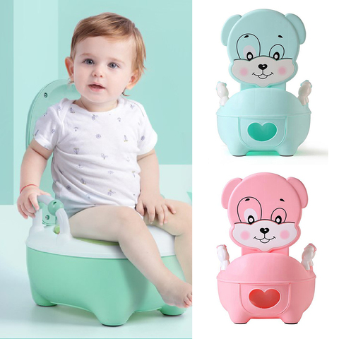 Orinal portátil para bebé, asiento de inodoro para niño, orinal de entrenamiento infantil con dibujos animados, cómoda, con respaldo, tazón para inodoro ► Foto 1/6