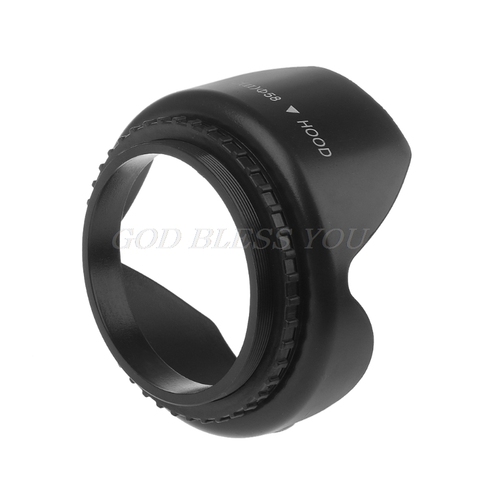 49mm 52mm 55mm 58mm 62mm 67mm 72mm, 77mm de la flor pétalo lentes parasol capucha para Canon Nikon Sony Fuji Olympus DSLR Cámara ► Foto 1/6