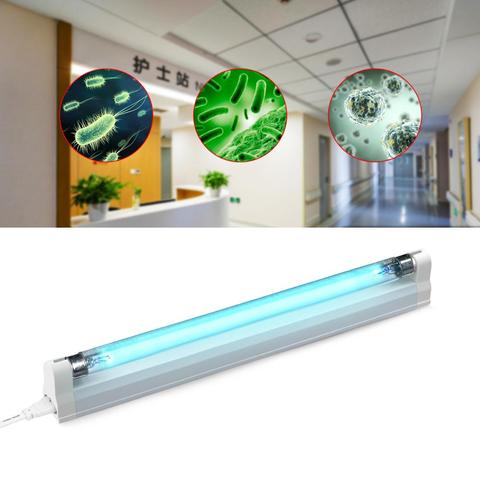 T5 8W 6W LED UV lámpara de cuarzo UV-C lámpara ultravioleta UVC germicida luz esterilizadora 110V 220V tubo eliminador de desodores de ozono ► Foto 1/6