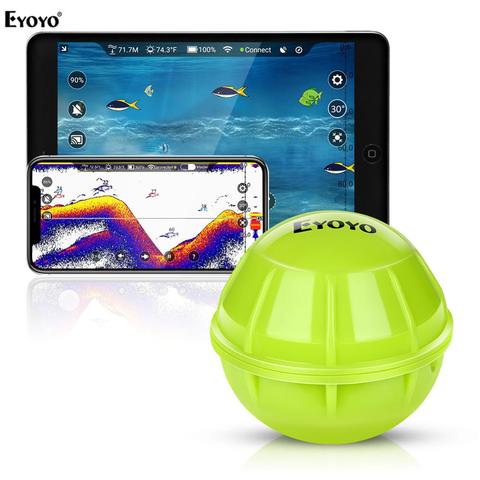 Eyoyo-Sonar de pesca inalámbrico, ecosonda portátil para pesca, Sónar inteligente Bluetooth, buscador de peces más profundo ► Foto 1/6