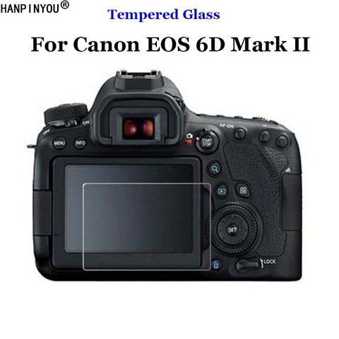 Protector de pantalla para cámara Canon, película protectora de vidrio templado resistente para Canon EOS 6D Mark II 2 6D2 6DII Mark2 MK2 MarkII 9H 2.5D ► Foto 1/6