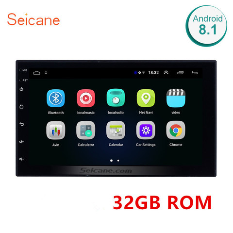 Seicane RAM 2 GB + ROM 32GB Universal 2din Android 8,1 coche Unidad de jugador para Honda Toyota Nissan Kia RAV4 Suzuki VW Hyundai ► Foto 1/6