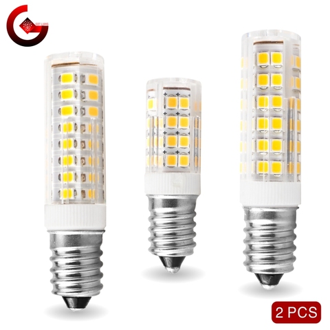 Bombilla LED E14 de 3W, 4W, 5W, 7W, 220V-240V, minibombilla de maíz, 2835SMD, ángulo de haz de 360, reemplazar la lámpara de halógeno, 2 unidades/lote ► Foto 1/6