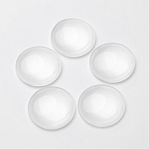 100/200 Uds 6mm-30mm medio Domo redondo claro cabujón de vidrio transparente hallazgos de joyería para DIY joyería pulsera collar ► Foto 1/6