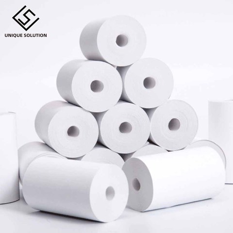 Rollo de papel térmico de 20 rollos, 57x30mm, libre de BPA, caja registradora para impresora térmica de recibos, Paperang y Peripage Mini impresora ► Foto 1/1