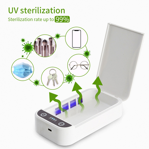 Esterilizador UV para prevención de bacterias, herramientas de manicura de uñas, salón de belleza, caja de esterilización de luz ultravioleta ► Foto 1/6