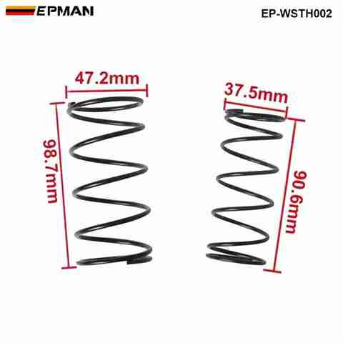 Válvula de descarga externa TURBO de 38MM, repuesto recubierto de resorte WG, 14 PSI/8PSI, 1 Barra para TK-WSTH002 trasera ► Foto 1/2