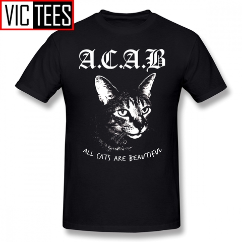 Camiseta de Acab para hombre, camisa con estampado de dibujos animados, 100% de algodón, 5x, divertida, informal, ropa de calle estampada ► Foto 1/6