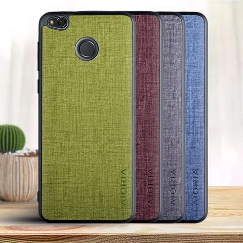 Funda para Xiaomi Redmi 4X, diseño de patrón cruzado con Material TPU + PU 2 en 1 ► Foto 1/6