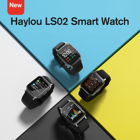 Reloj inteligente Haylou LS02, moderno y cómodo, resistente al agua IP68, 12 modos de deporte, recordatorio de llamadas, Bluetooth 5,0 ► Foto 1/6