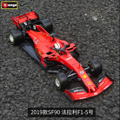 Burago 1:18 Ferrari 2022 SF90-5 de aleación de F1 modelo de coche de fundición modelo de coche decoración colección juguete de regalo ► Foto 1/1