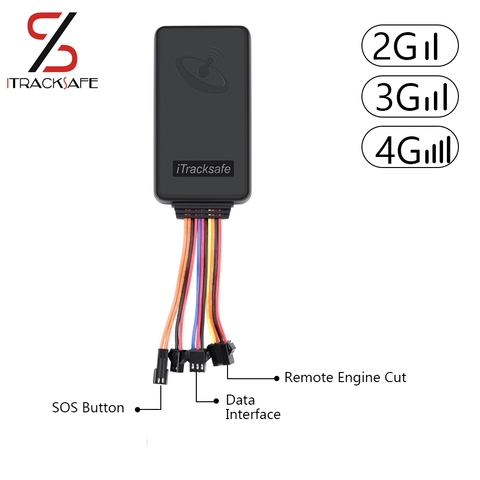 ITracksafe-minilocalizador inteligente para coche, 2G, 3G, 4G, lte, rastreador GPS de coche, para moto, auto, con aplicaciones de seguimiento gratuito ► Foto 1/6