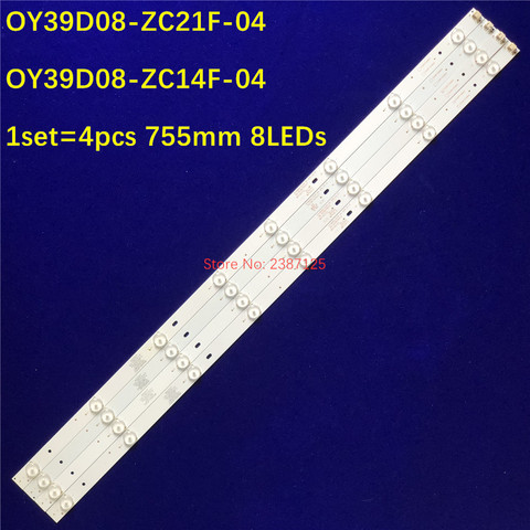 Tira de LED para iluminación trasera 8 lámpara para OY39D08-ZC21F-04 OY39D08-ZC14F-04 LED-39B350 LED-39B700S 303WY390037 303WY390033 LE39D71 LE39F51S ► Foto 1/6