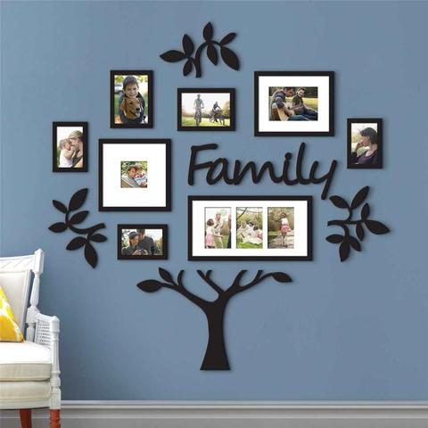 Pegatinas de pared de árbol para marco de fotos, calcomanías acrílicas extraíbles, carteles de flores adhesivas para pared, imagen artística, decoración del hogar, vinilo, ph267 ► Foto 1/6