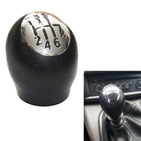 6 perilla de cambio de velocidad palanca de cambio de pelota balonmano Stick para Renault Megane/ESCÉNICA/Espace para Vauxhall/Opel Movano ► Foto 1/5