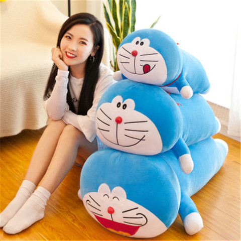 40-80cm lindo Stand por mí Doraemon de felpa juguetes sofá cojín de peluche de dibujos animados Anime muñeca suave gatos Animal almohada para niños niñas regalo ► Foto 1/6