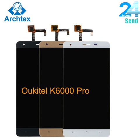 Para Original K6000 Oukitel Pro LCD de teléfono Móvil LCD + Pantalla Táctil Digitalizador Asamblea lcd + Herramientas 5.5 