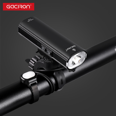 Gaciron-Conjunto de luces LED delanteras y traseras para bicicleta, 600 lúmenes, 2 en 1, resistentes al agua, recargable vía USB, 2500 mAh ► Foto 1/6