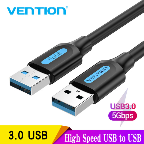 Vention-Cable de extensión USB macho a macho 2,0 3,0, extensor de Cable USB de transferencia de datos de alta velocidad para radiador, altavoz de coche, HD, Webcom ► Foto 1/6