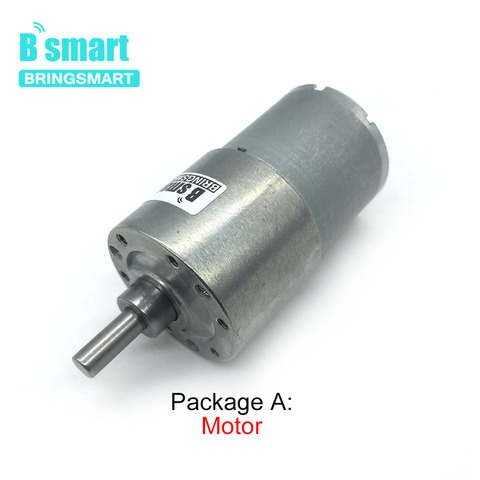 Bringsmart-JGB37-3530 de Motor de engranaje CC, micromotor inteligente de 12V y 24 voltios, caja de engranajes reductores de baja velocidad, 12-960RPM, 37MM ► Foto 1/6