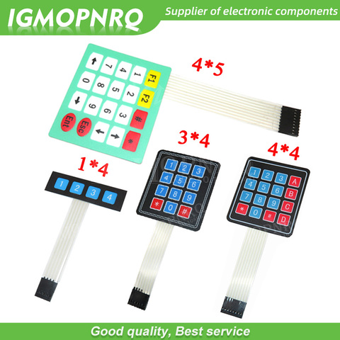 Teclado de matriz matricial para arduino smart car, interruptor de membrana 1x4 4x3 4x4 4x5, 4x5, 4x4, 4x5 ► Foto 1/5