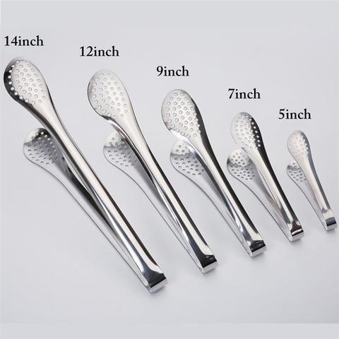 Kapmore-Pinzas para cocina de acero inoxidable, resistentes al calor, ahuecadas, para alimento, pinza de cocina, herramientas para barbacoa, accesorios, 1 ud. ► Foto 1/6