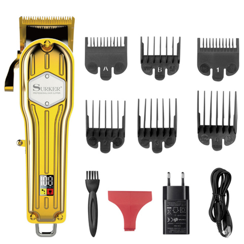 Cortapelo potente inalámbrico, pantalla LED, cortador de pelo profesional para hombres, cortador de pelo Máquina para cortar Cabello, corte de pelo ajustable ► Foto 1/3