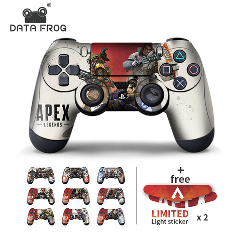 Los datos de la rana 2 piezas pegatinas para Apex leyendas controlador pieles para Sony PlayStation4 controlador de juego para PS4 Slim Pro pegatinas ► Foto 1/6