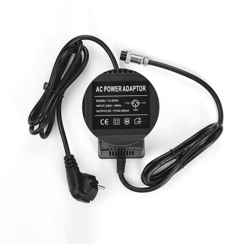 Consola mezcladora de 17V y 420mA, adaptador de CA para suministro de energía con conector de 3 pines, entrada de 220V para Yamaha MG16/MG166CX/MG166C/F4/F7/6FX ► Foto 1/6